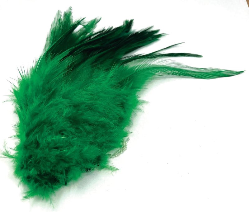 Creative Angler Saddle Hackle Fly Tying Materials - Natural Feathers for Wet Flies, Rooster Feathers, Hair Feathers for Crafts, Fly Tying Kit - Small Feathers Combo Pack of Steelhead Colored Feathers - Image 3